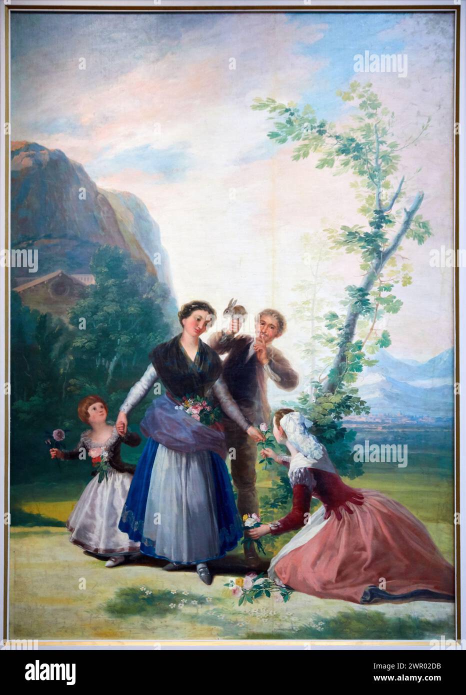 'Die Blumenmädchen oder Frühling', 1786, Francisco de Goya y Lucientes, Prado Museum, Madrid, Spanien, Europa Stockfoto