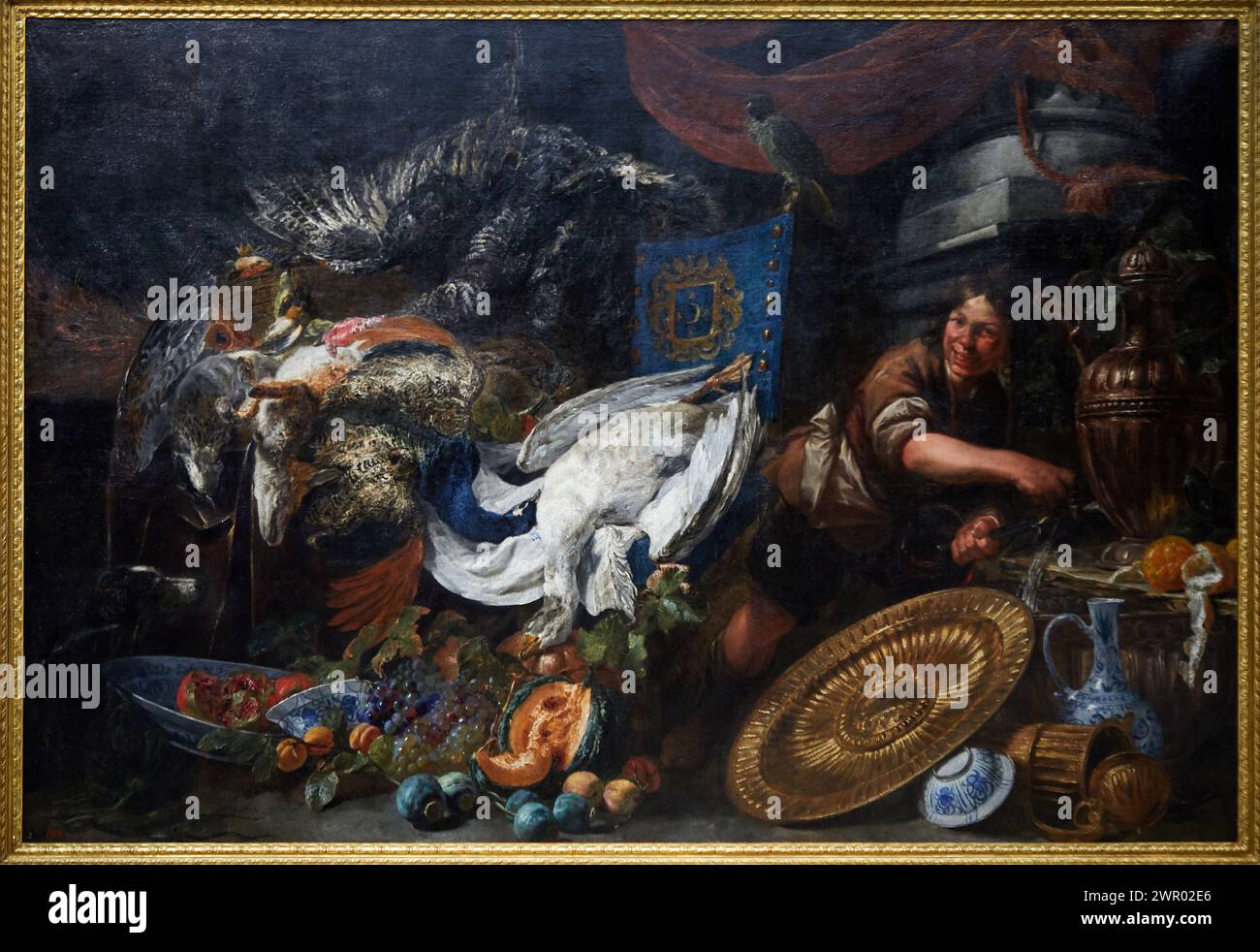'A Larder', XVII Jahrhundert, Peeter Boel, Prado Museum, Madrid, Spanien, Europa Stockfoto