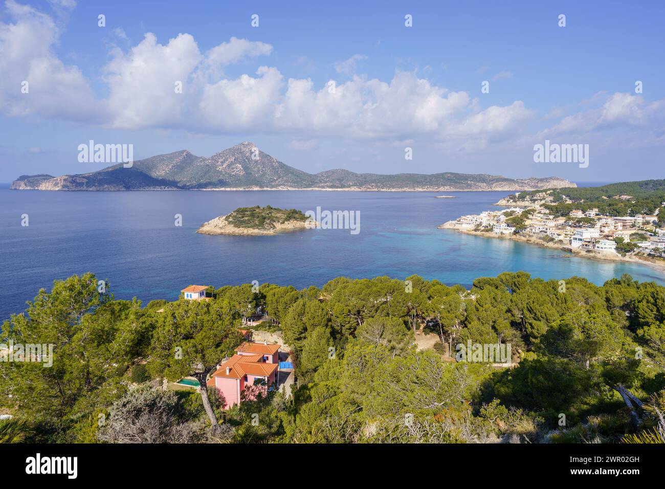 Sant Elm, küste von andratx, Mallorca, Balearen, Spanien Stockfoto