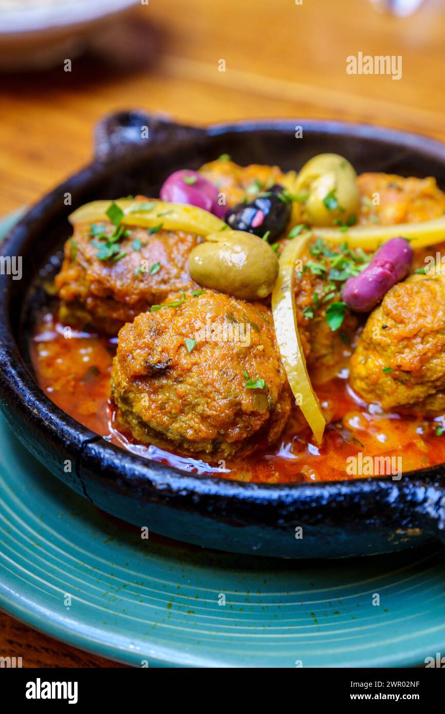 Sardine kefta tajine, Fez, marokko, afrika Stockfoto