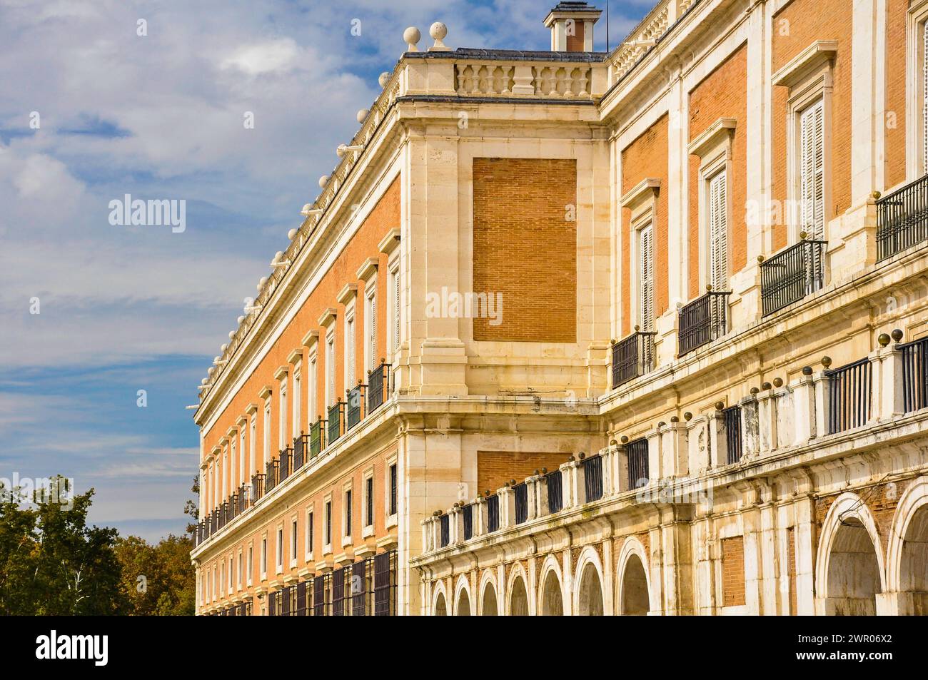 Königlicher Palast von Aranjuez im Renaissance-Stil Stockfoto