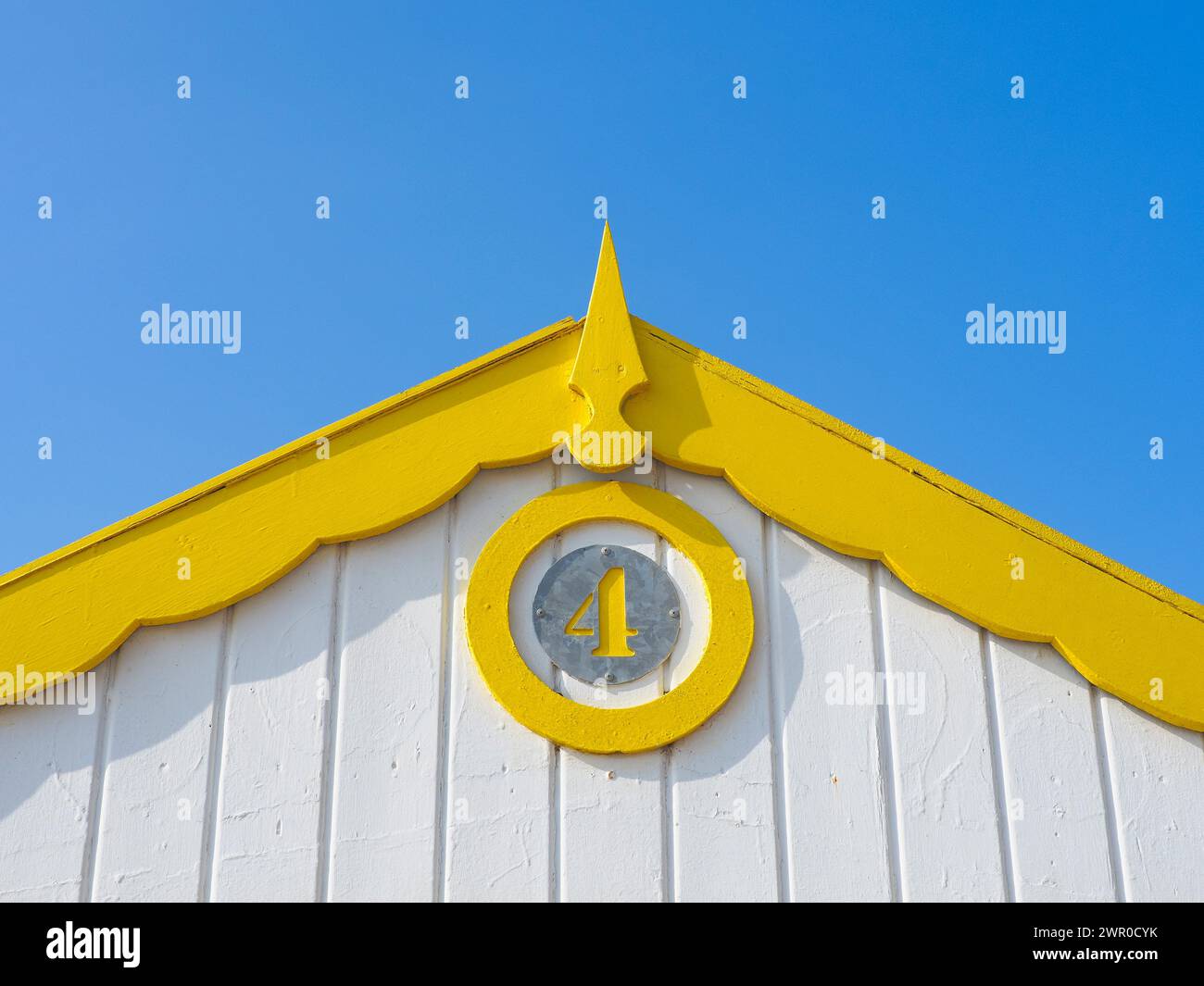 Strandhütte Nummer 4 Stockfoto
