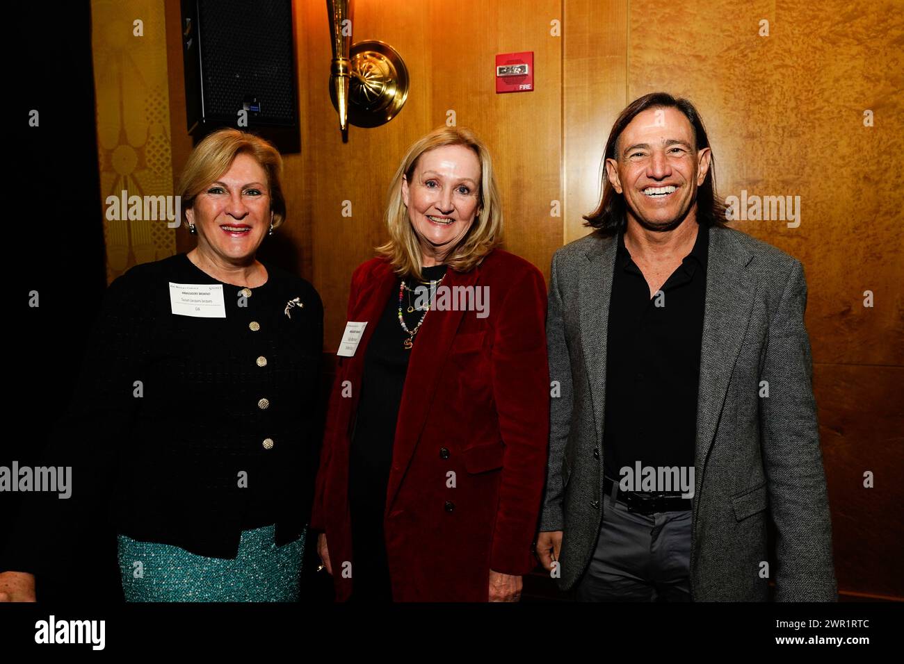 New York, New York USA 03/08/2024 Susan Jacques, Sally Morrison während des de Beers Group Ambassadors' Breakfast am 8. März 2024 im Sofitel Hotel in New York, NY. Foto von Jennifer Graylock-Graylock.com Stockfoto