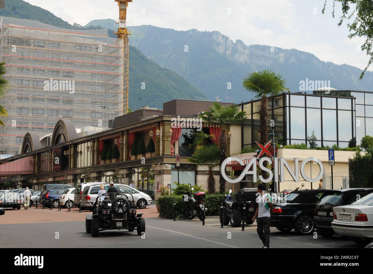 Schweiz: Das Casino in Montreux am Genfer See | das Spielcasino von Montreux am Genfersee im Waadtland Stockfoto