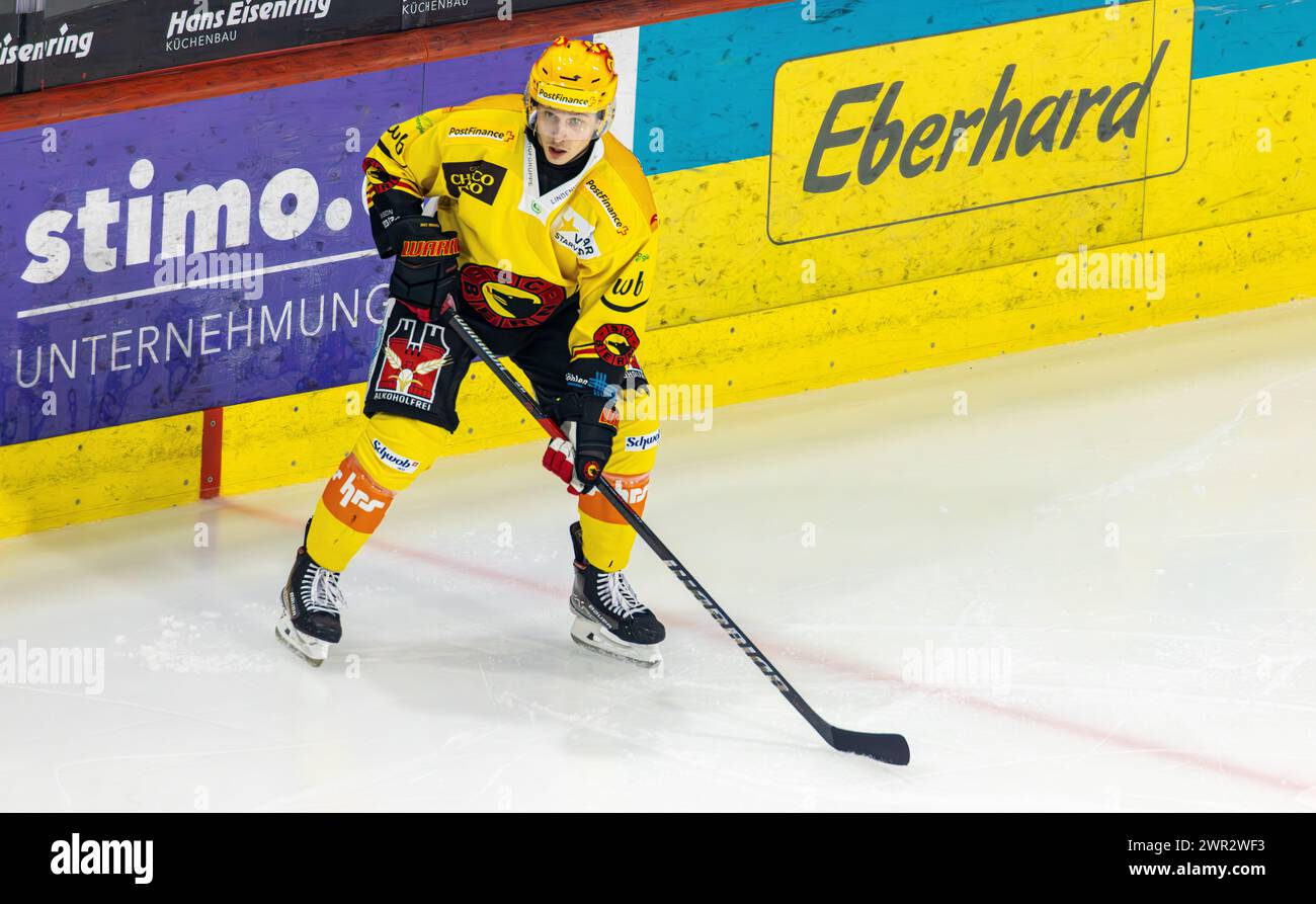EHC Kloten - SC Bern, Stimo Arena, National League NL, reguläre Saison: Dominik Kahun, Stürmer und Topskorer SC Bern. (Kloten, Schweiz, 23.12.2023) Stockfoto