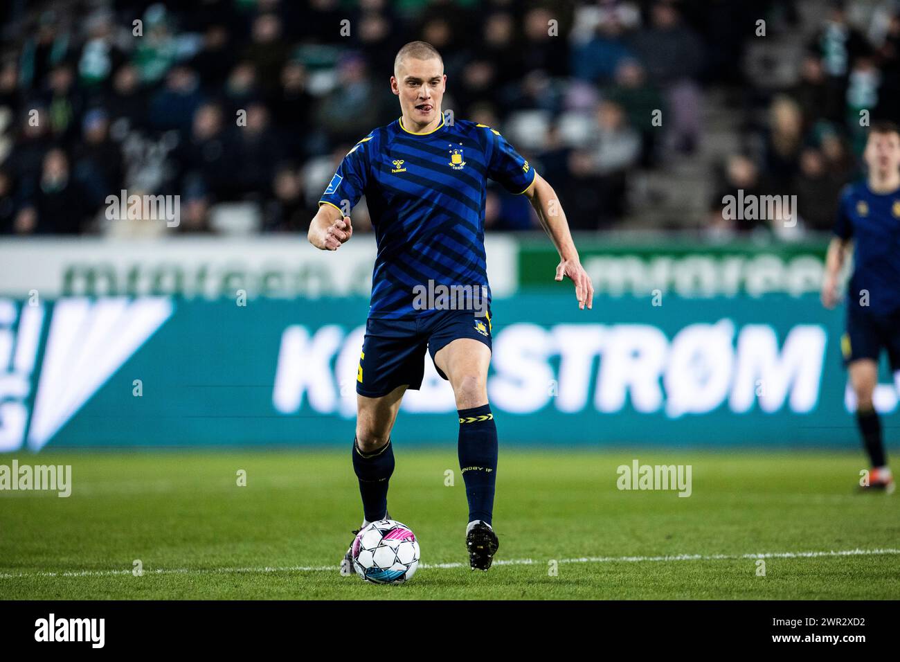 Viborg, Dänemark. März 2024. Rasmus Lauritsen (5) von Broendby IF während des 3F Superliga-Spiels zwischen Viborg FF und Broendby IF in der Energy Viborg Arena in Viborg. (Foto: Gonzales Foto - Teis Markfoged). Stockfoto