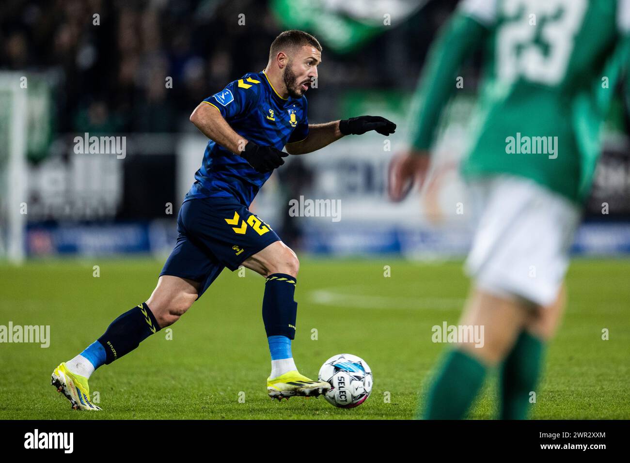 Viborg, Dänemark. März 2024. Josip Radosevic (22) von Broendby IF während des 3F Superliga-Spiels zwischen Viborg FF und Broendby IF in der Energy Viborg Arena in Viborg. (Foto: Gonzales Photo/Alamy Live News Stockfoto