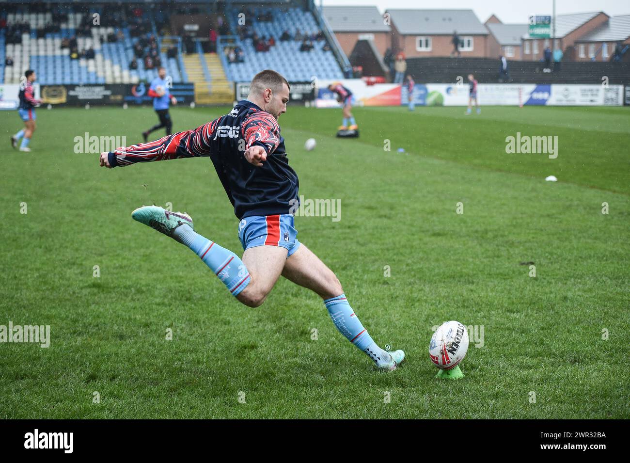Featherstone, Großbritannien. März 2024. Wakefield Trinity's Max Jowitt. Rugby League Betfred Challenge Cup, Featherstone Rovers vs Wakefield Trinity im Millennium Stadium, Featherstone, UK Credit: Dean Williams/Alamy Live News Stockfoto