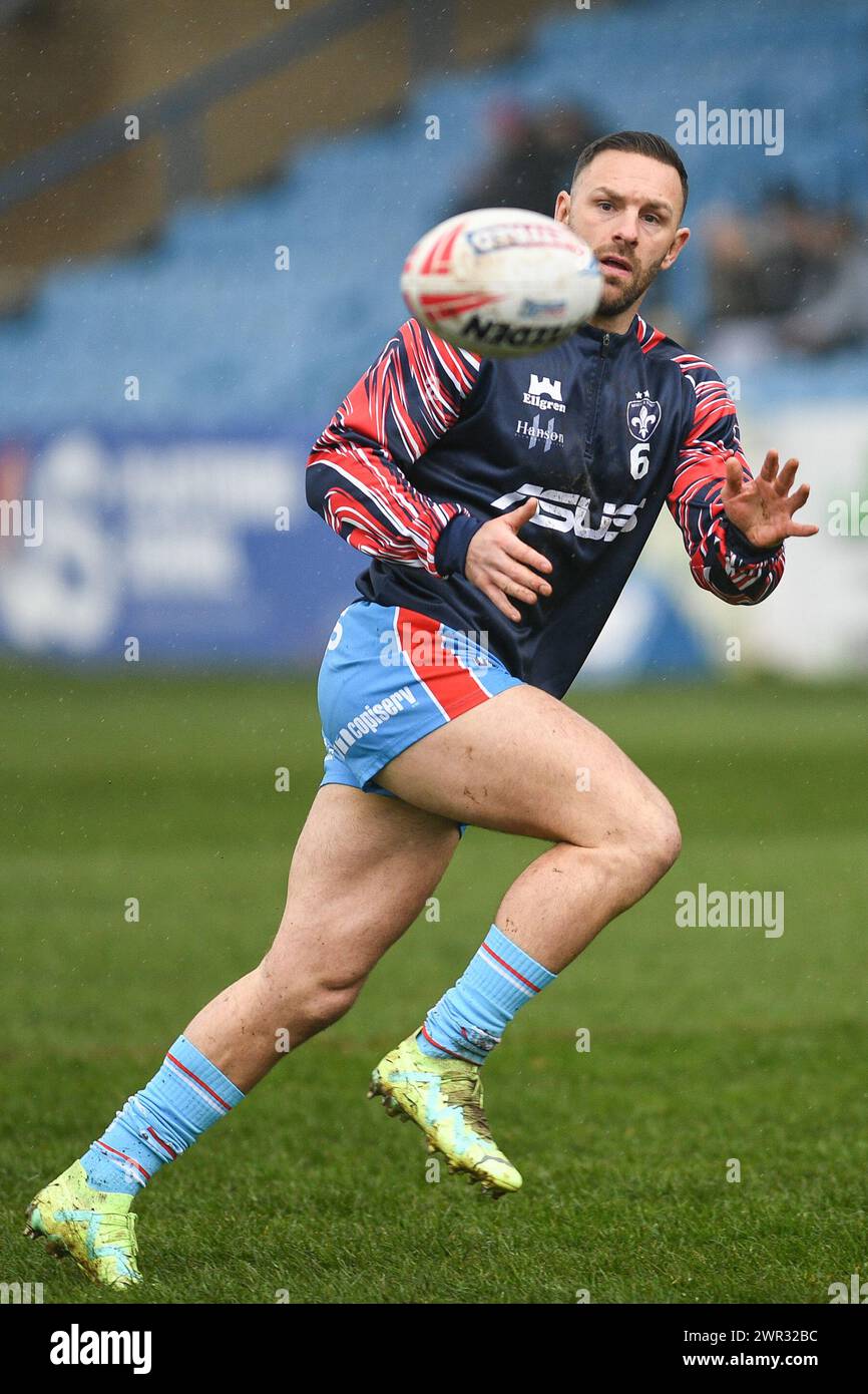 Featherstone, Großbritannien. März 2024. Wakefield Trinity's Luke Gale. Rugby League Betfred Challenge Cup, Featherstone Rovers vs Wakefield Trinity im Millennium Stadium, Featherstone, UK Credit: Dean Williams/Alamy Live News Stockfoto