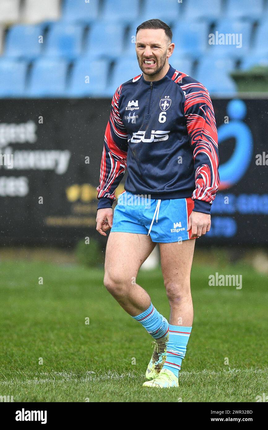 Featherstone, Großbritannien. März 2024. Wakefield Trinity's Luke Gale. Rugby League Betfred Challenge Cup, Featherstone Rovers vs Wakefield Trinity im Millennium Stadium, Featherstone, UK Credit: Dean Williams/Alamy Live News Stockfoto