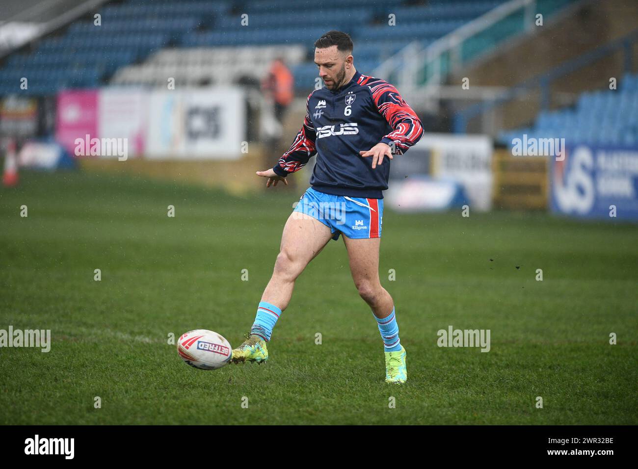 Featherstone, Großbritannien. März 2024. Wakefield Trinity's Luke Gale. Rugby League Betfred Challenge Cup, Featherstone Rovers vs Wakefield Trinity im Millennium Stadium, Featherstone, UK Credit: Dean Williams/Alamy Live News Stockfoto