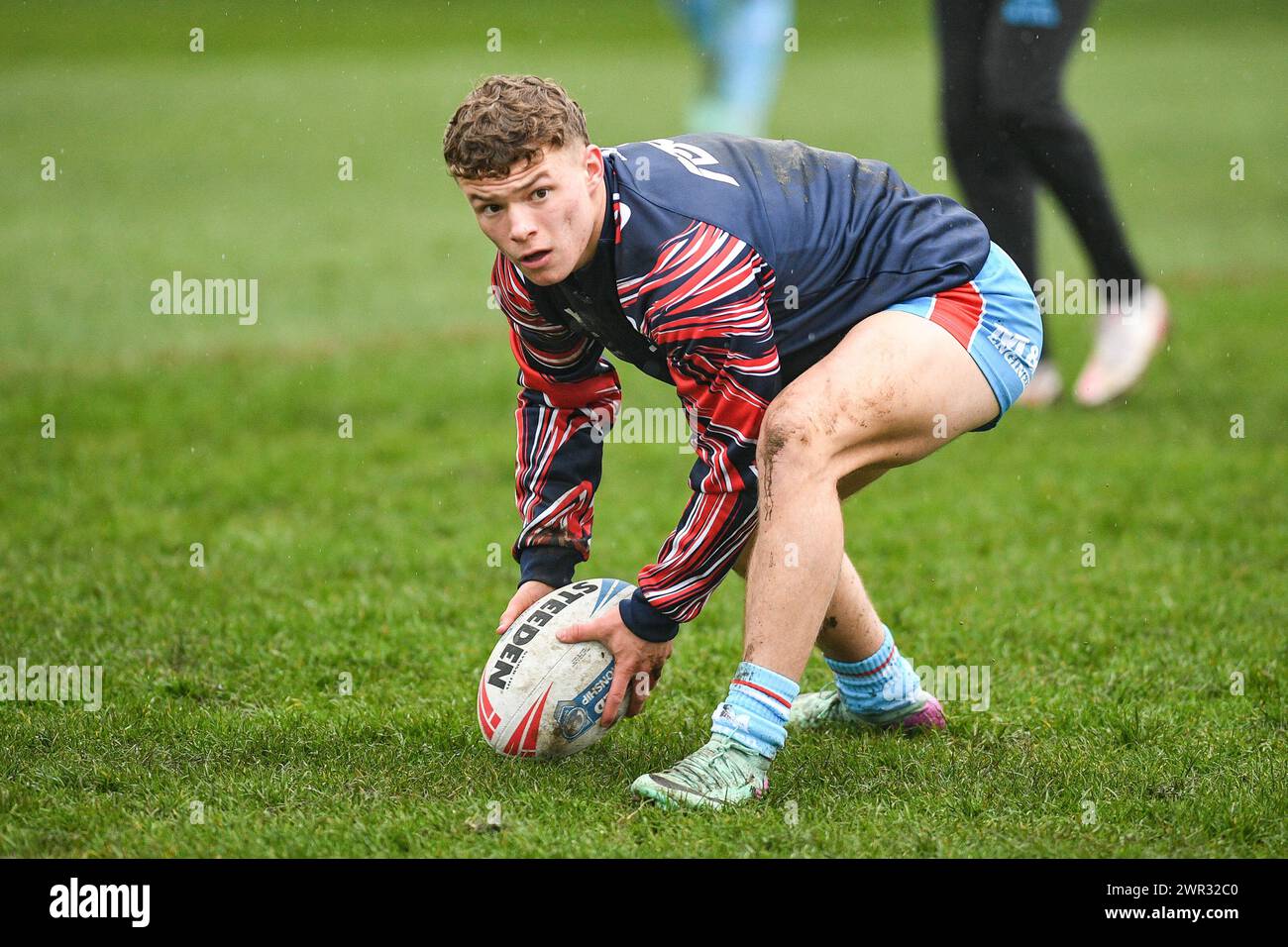 Featherstone, Großbritannien. März 2024. Harvey Smith von Wakefield Trinity. Rugby League Betfred Challenge Cup, Featherstone Rovers vs Wakefield Trinity im Millennium Stadium, Featherstone, UK Credit: Dean Williams/Alamy Live News Stockfoto