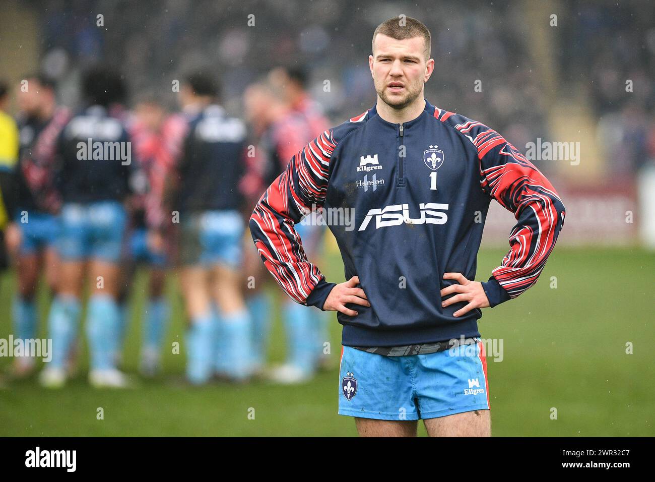 Featherstone, Großbritannien. März 2024. Wakefield Trinity's Max Jowitt. Rugby League Betfred Challenge Cup, Featherstone Rovers vs Wakefield Trinity im Millennium Stadium, Featherstone, UK Credit: Dean Williams/Alamy Live News Stockfoto