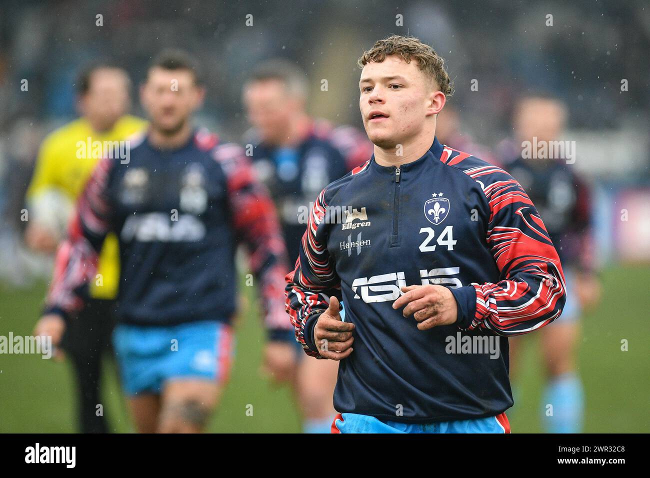 Featherstone, Großbritannien. März 2024. Harvey Smith von Wakefield Trinity. Rugby League Betfred Challenge Cup, Featherstone Rovers vs Wakefield Trinity im Millennium Stadium, Featherstone, UK Credit: Dean Williams/Alamy Live News Stockfoto