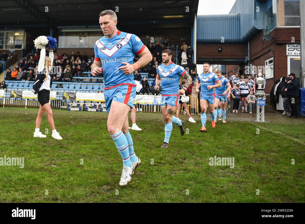 Featherstone, Großbritannien. März 2024. Wakefield Trinity's Matty Ashurst. Rugby League Betfred Challenge Cup, Featherstone Rovers vs Wakefield Trinity im Millennium Stadium, Featherstone, UK Credit: Dean Williams/Alamy Live News Stockfoto