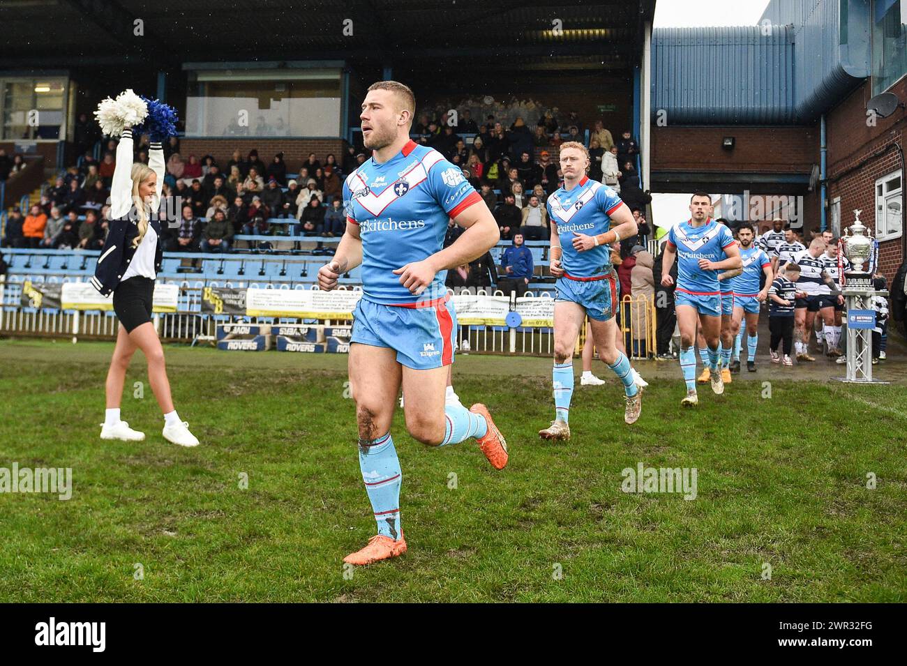 Featherstone, Großbritannien. März 2024. Thomas Doyle von Wakefield Trinity. Rugby League Betfred Challenge Cup, Featherstone Rovers vs Wakefield Trinity im Millennium Stadium, Featherstone, UK Credit: Dean Williams/Alamy Live News Stockfoto