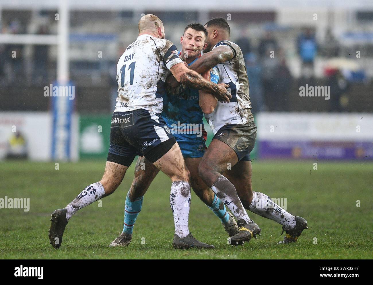 Featherstone, Großbritannien. März 2024. Oliver Pratt von Wakefield Trinity in Aktion. Rugby League Betfred Challenge Cup, Featherstone Rovers vs Wakefield Trinity im Millennium Stadium, Featherstone, UK Credit: Dean Williams/Alamy Live News Stockfoto