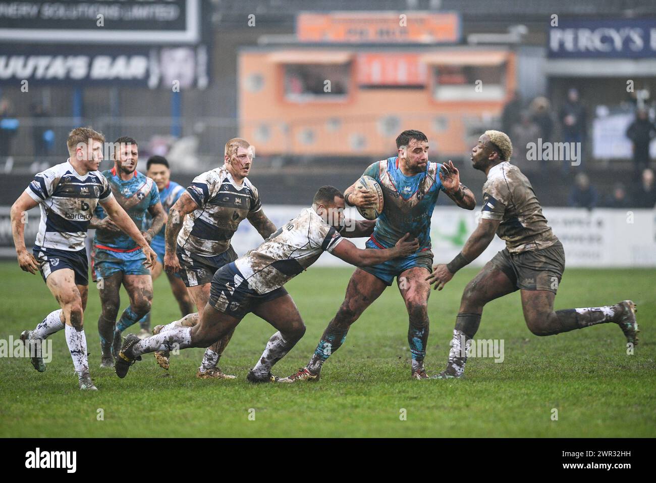 Featherstone, Großbritannien. März 2024. Josh Bowden von Wakefield Trinity in Aktion. Rugby League Betfred Challenge Cup, Featherstone Rovers vs Wakefield Trinity im Millennium Stadium, Featherstone, UK Credit: Dean Williams/Alamy Live News Stockfoto