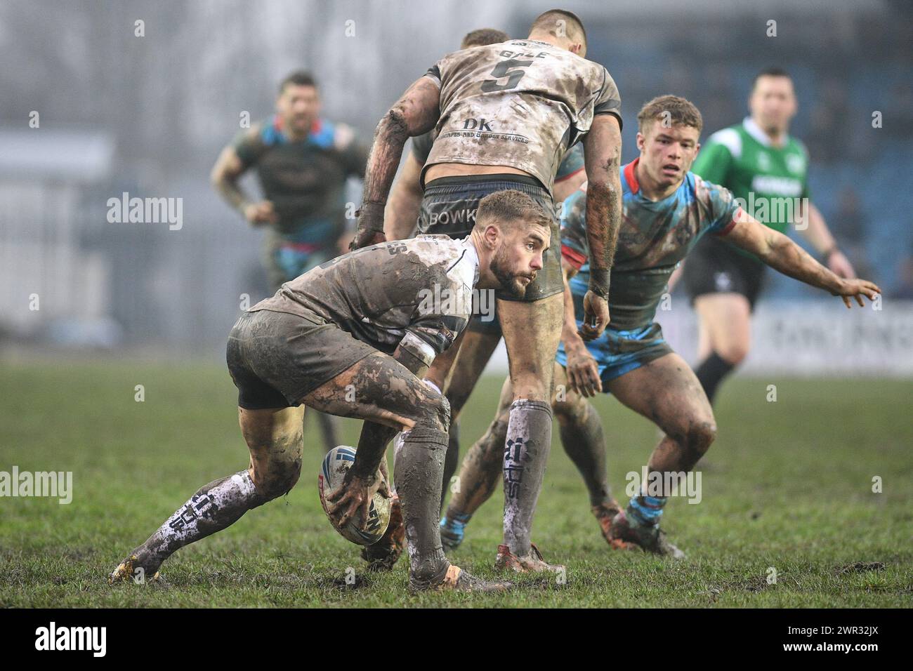 Featherstone, Großbritannien. März 2024. Connor Jones von den Featherstone Rovers. Rugby League Betfred Challenge Cup, Featherstone Rovers vs Wakefield Trinity im Millennium Stadium, Featherstone, UK Credit: Dean Williams/Alamy Live News Stockfoto