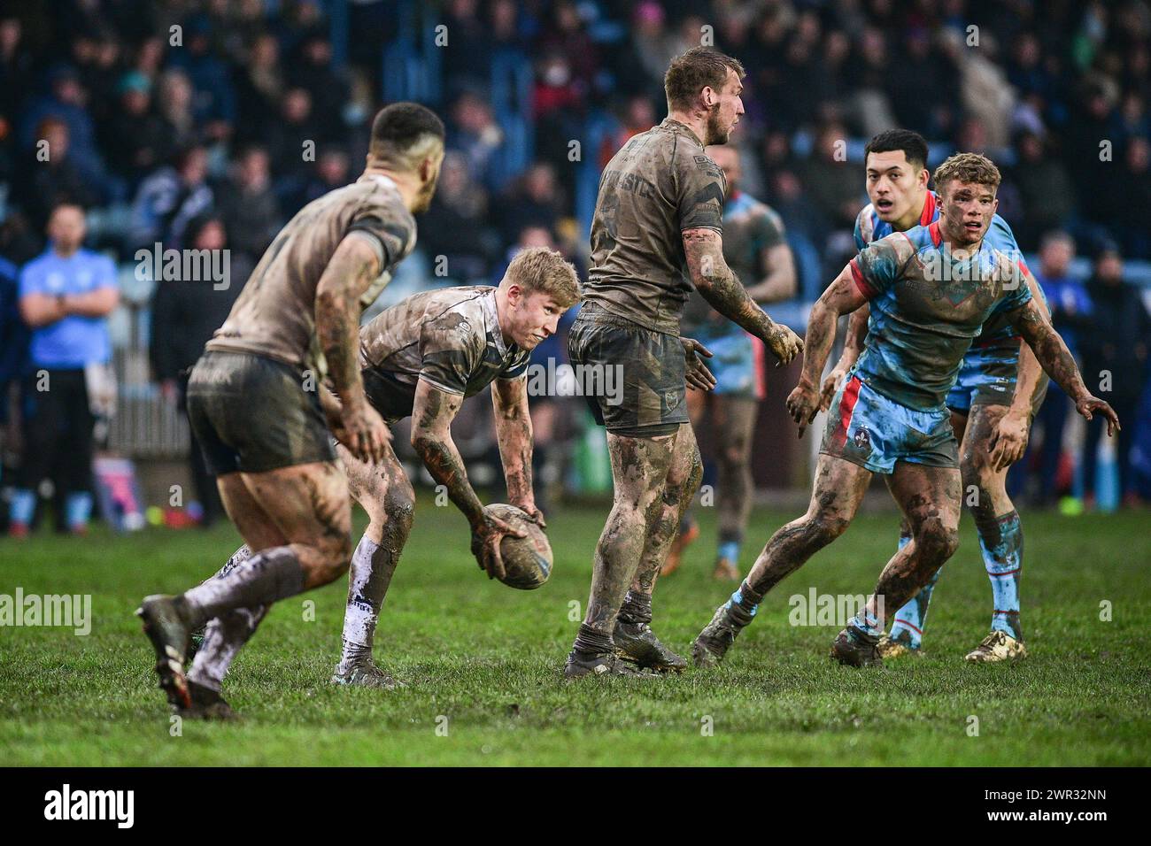 Featherstone, Großbritannien. März 2024. Harry Bowes von den Featherstone Rovers. Rugby League Betfred Challenge Cup, Featherstone Rovers vs Wakefield Trinity im Millennium Stadium, Featherstone, UK Credit: Dean Williams/Alamy Live News Stockfoto