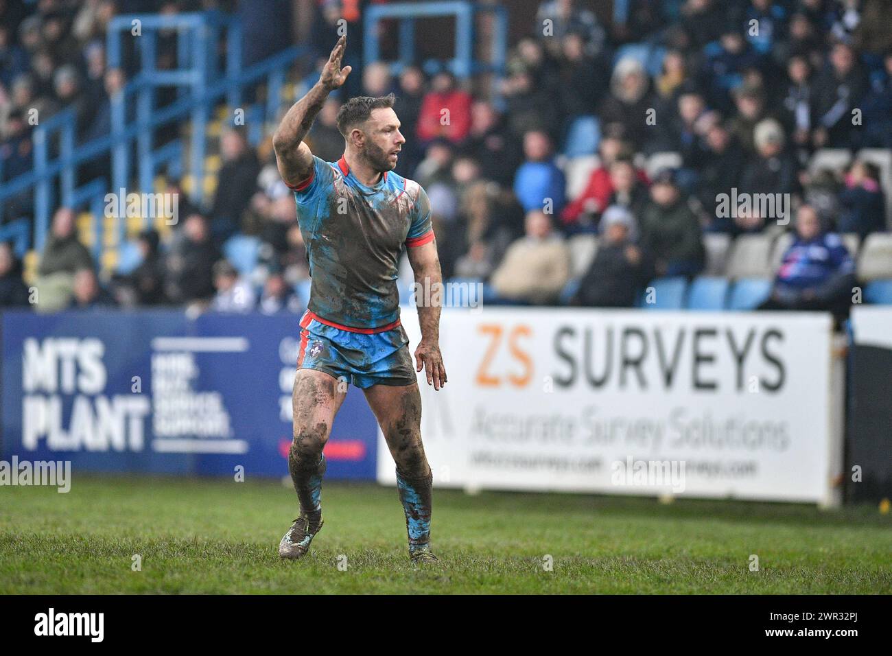 Featherstone, Großbritannien. März 2024. Wakefield Trinity's Luke Gale. Rugby League Betfred Challenge Cup, Featherstone Rovers vs Wakefield Trinity im Millennium Stadium, Featherstone, UK Credit: Dean Williams/Alamy Live News Stockfoto