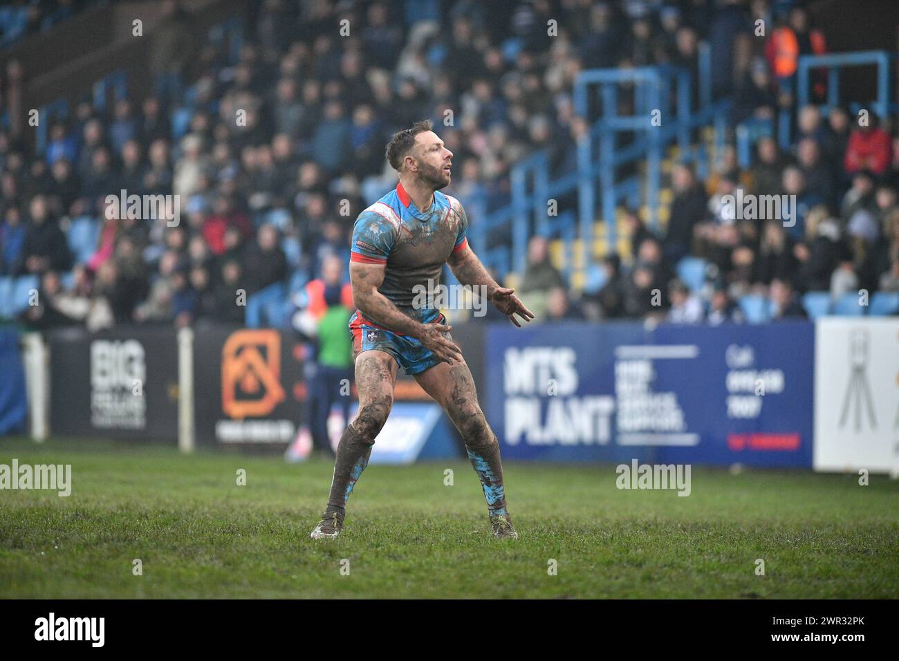 Featherstone, Großbritannien. März 2024. Wakefield Trinity's Luke Gale. Rugby League Betfred Challenge Cup, Featherstone Rovers vs Wakefield Trinity im Millennium Stadium, Featherstone, UK Credit: Dean Williams/Alamy Live News Stockfoto