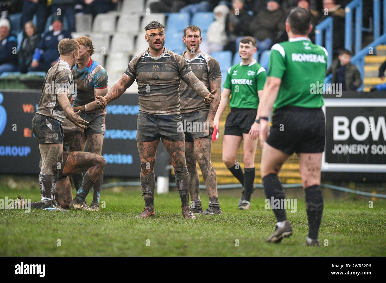 Featherstone, Großbritannien. März 2024. Brad England von den Featherstone Rovers. Rugby League Betfred Challenge Cup, Featherstone Rovers vs Wakefield Trinity im Millennium Stadium, Featherstone, UK Credit: Dean Williams/Alamy Live News Stockfoto