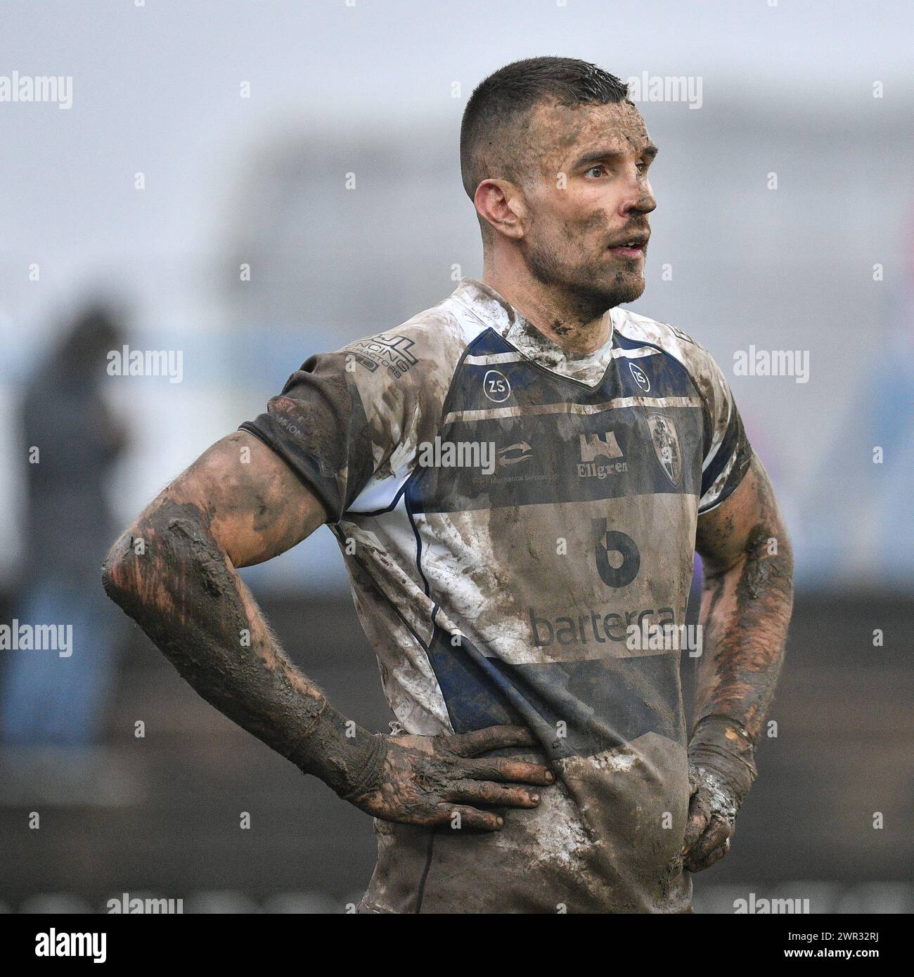 Featherstone, Großbritannien. März 2024. Caleb Aekins von Featherstone Rovers. Rugby League Betfred Challenge Cup, Featherstone Rovers vs Wakefield Trinity im Millennium Stadium, Featherstone, UK Credit: Dean Williams/Alamy Live News Stockfoto