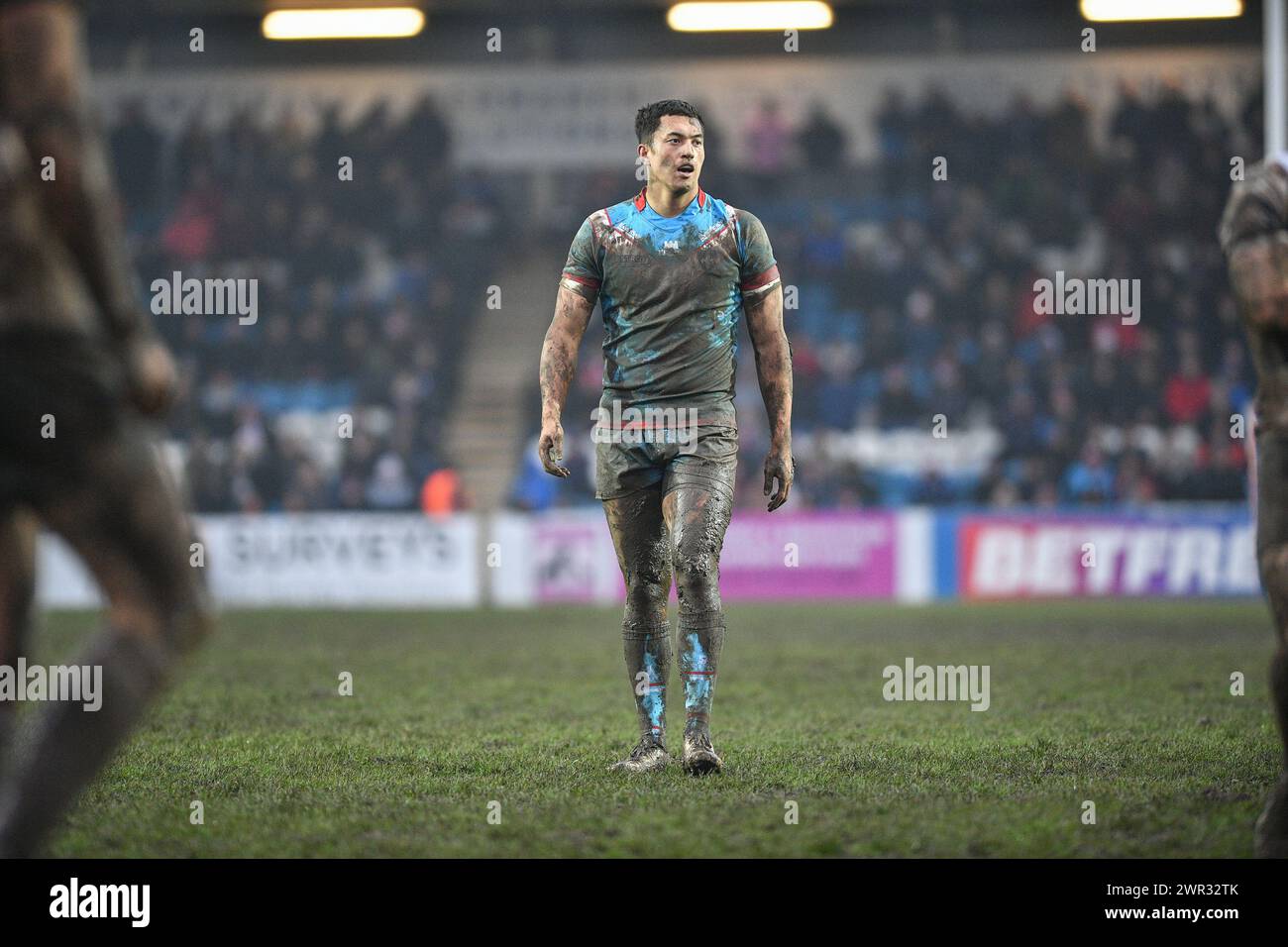 Featherstone, Großbritannien. März 2024. Isiah Vagana von Wakefield Trinity. Rugby League Betfred Challenge Cup, Featherstone Rovers vs Wakefield Trinity im Millennium Stadium, Featherstone, UK Credit: Dean Williams/Alamy Live News Stockfoto