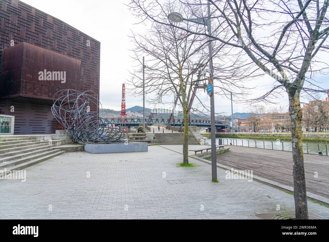 In der Nähe des CCB, Kulturzentrums Buin Bilbao-Baskenland-Spain.13-3-2024 Stockfoto