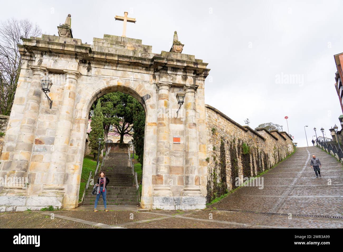 Arc de Triomphe von Mallonako Garaipenaren Arkua.Bilbao-Baskenland-Spain.13-3-2024 Stockfoto