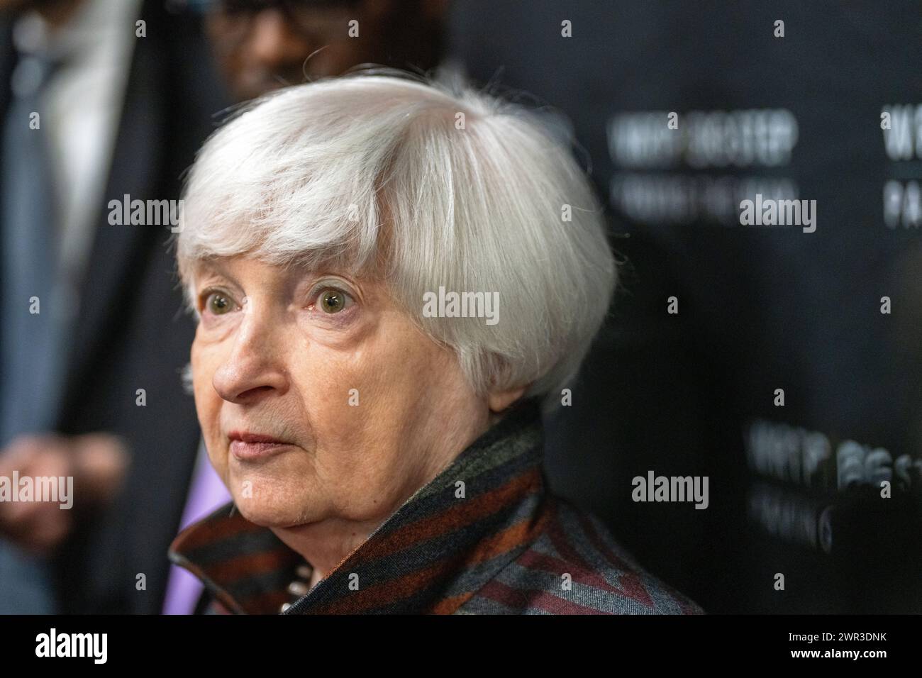 Nahporträt von Janet Yellen, US-Finanzministerin Stockfoto