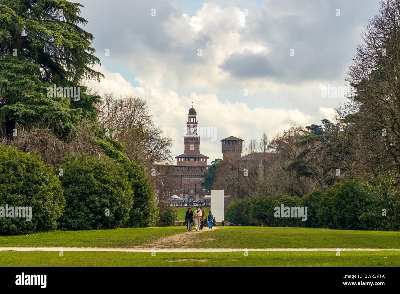 Sempione Park (Parco Sempione) in Mailand, Italien Stockfoto
