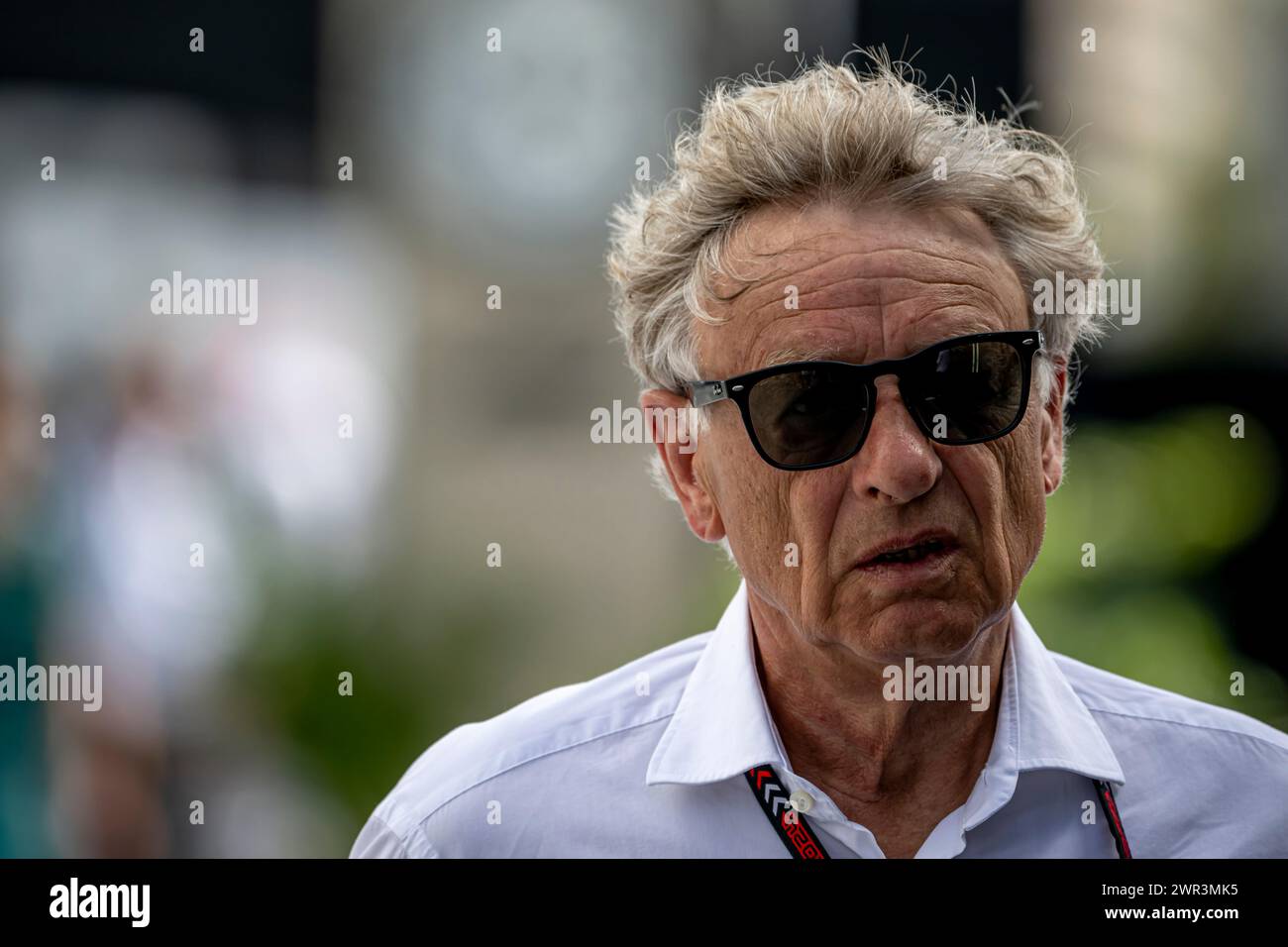Jeddah, Saudi-Arabien, 10. März 2024, Hermann Tilke, Formel-1-Renndesigner, der am Renntag teilnimmt, Runde 02 der Formel-1-Meisterschaft 2024. Quelle: Michael Potts/Alamy Live News Stockfoto