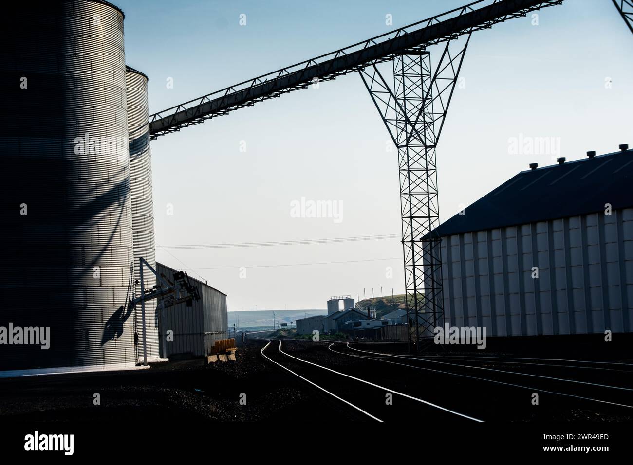 Ritzville Warehouse Co., Ritzville, Washington State, USA, eine Bauerngenossenschaft und eine der ältesten in Washington. Stockfoto