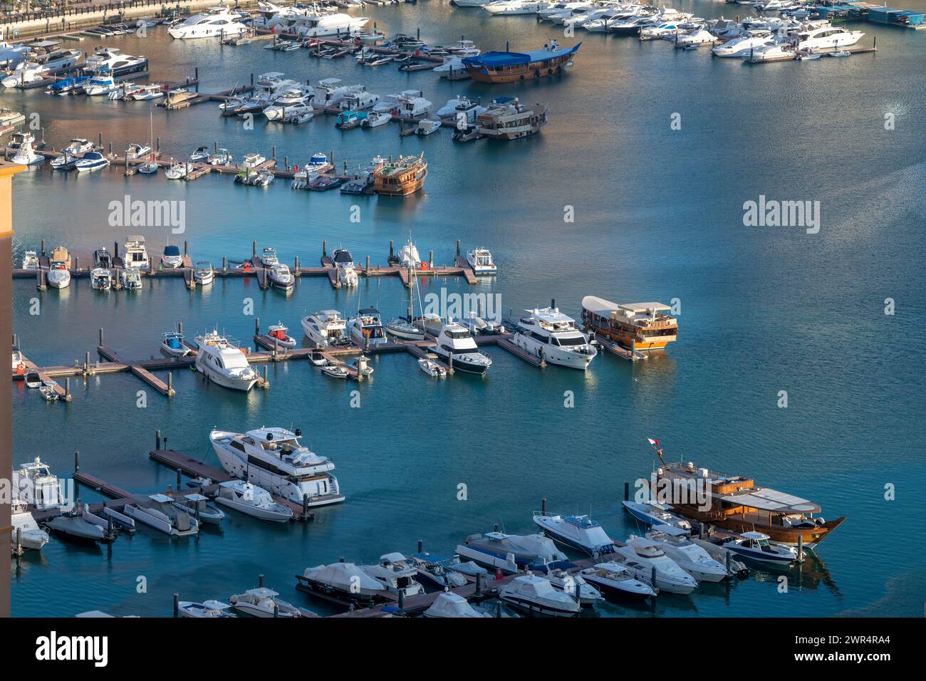 Luftaufnahme von Peral Qatar Porto Arabia Doha Stockfoto