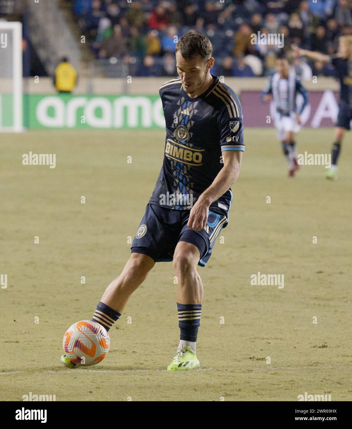 CHESTER, PA, USA – 05. MÄRZ 2024 – Philadelphia Union vs. CF Pachuca im Subaru Park. (Foto: Paul J. Froggatt/FamousPixs/Alamy Stock Photo) Stockfoto