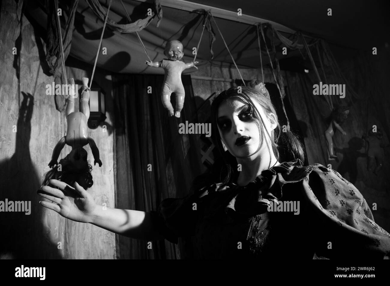 10/19 Alton Towers, Scarefest. Stockfoto