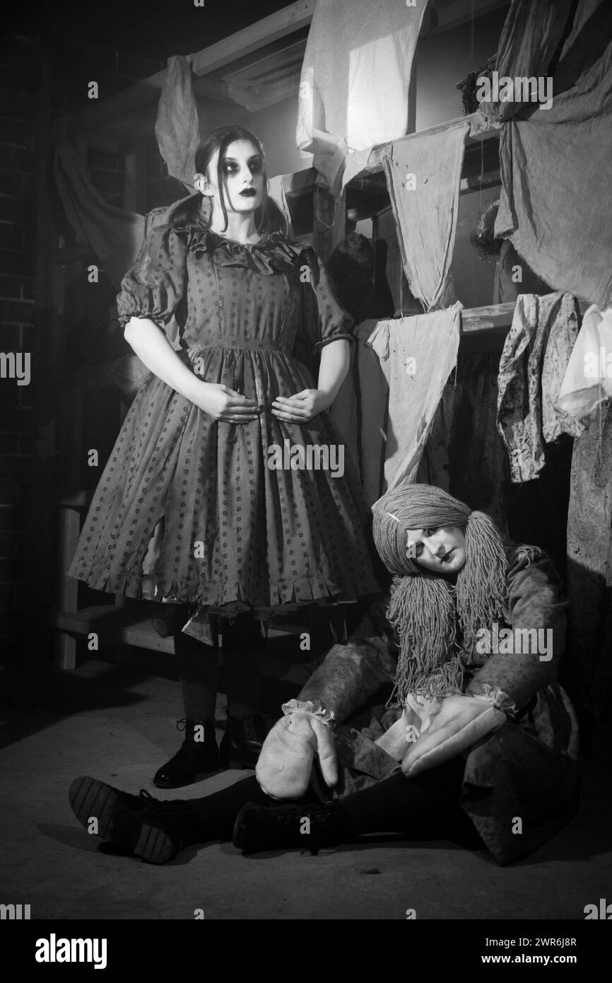 10/19 Alton Towers, Scarefest. Stockfoto