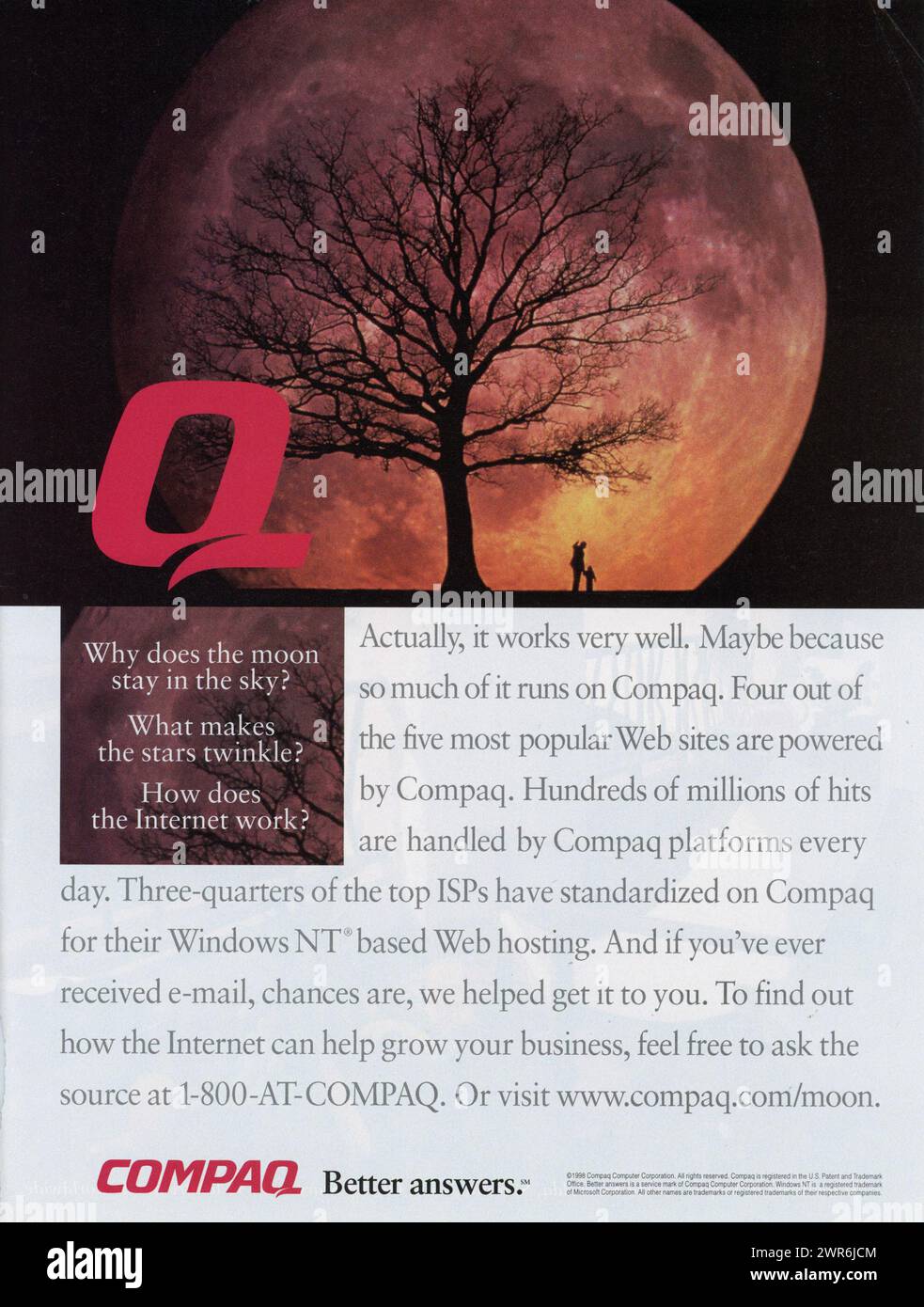 Vintage 'Time' Magazin, 22. Februar 1999, Anzeige, USA Stockfoto