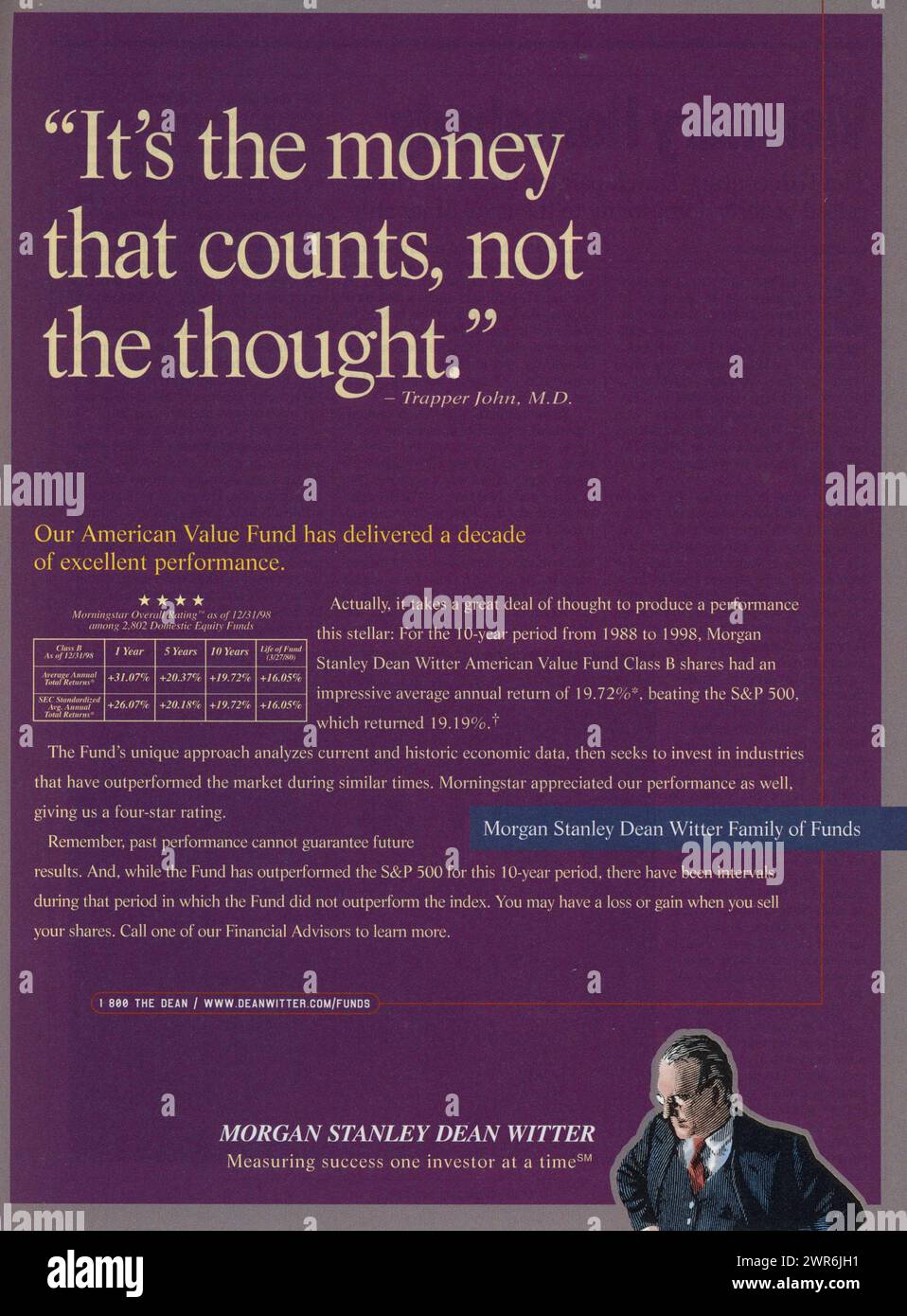 Vintage 'Time' Magazin, 22. Februar 1999, Anzeige, USA Stockfoto