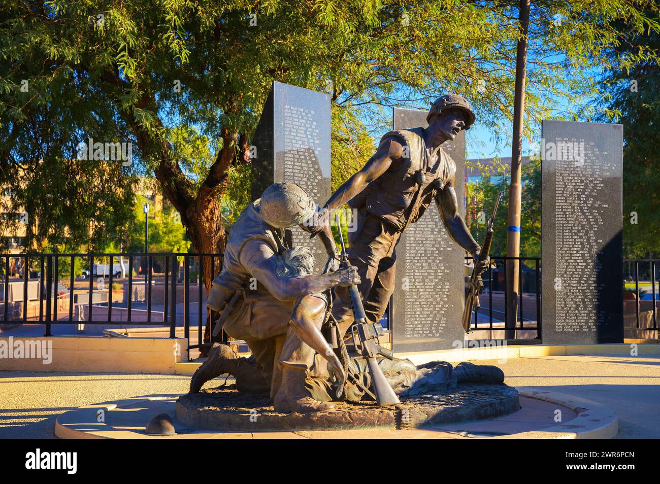 Vietnam war Memorial-Statue in Phoenix, Arizona Stockfoto