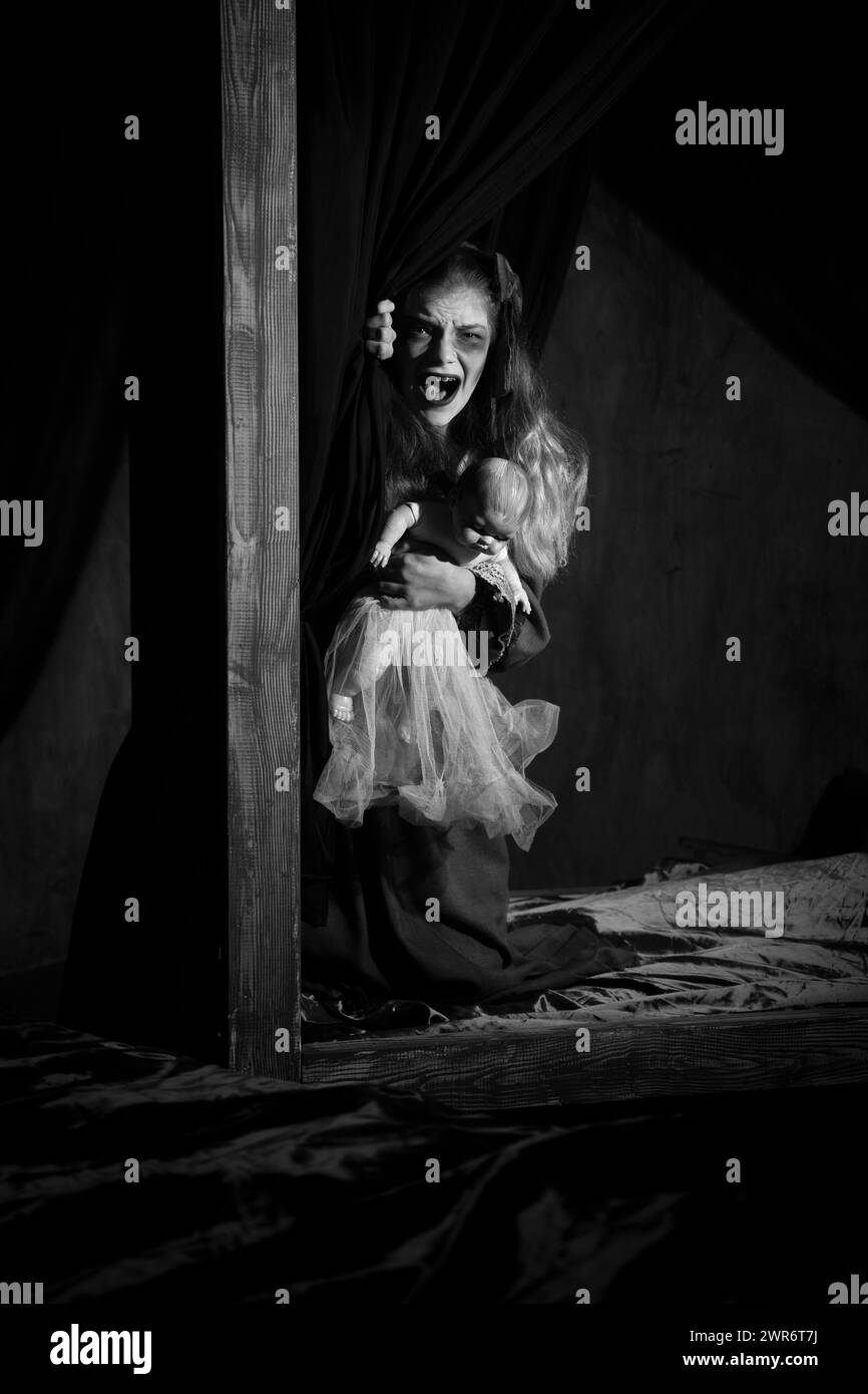 10/19 Alton Towers, Scarefest. Stockfoto