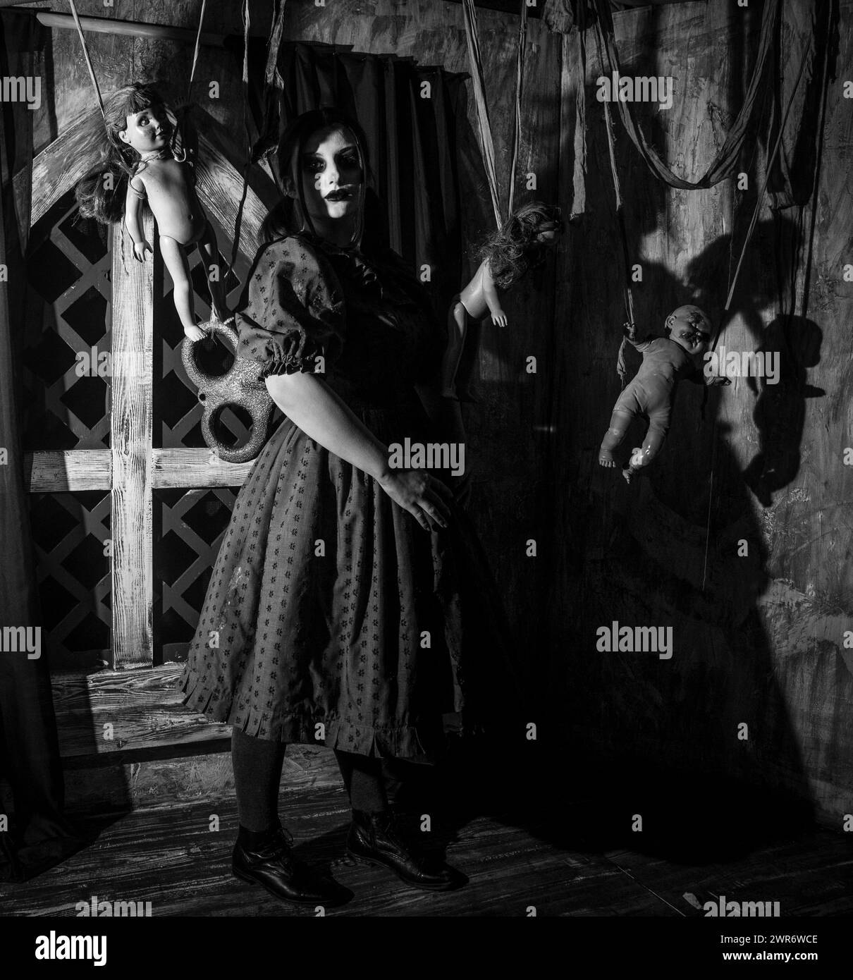 10/19 Alton Towers, Scarefest. Stockfoto