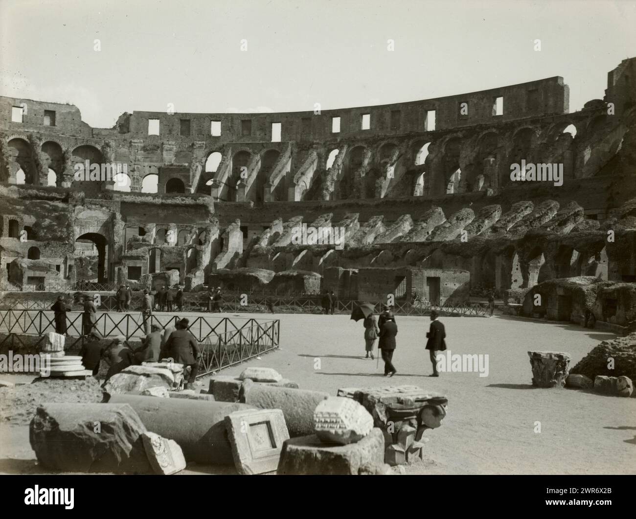 Filmnegativ mit Aufnahme von Rom, anonym, Rom, ca. 1907 - ca. 1935, Höhe ca. 90 mm x Breite ca. 120 mm, Foto Stockfoto