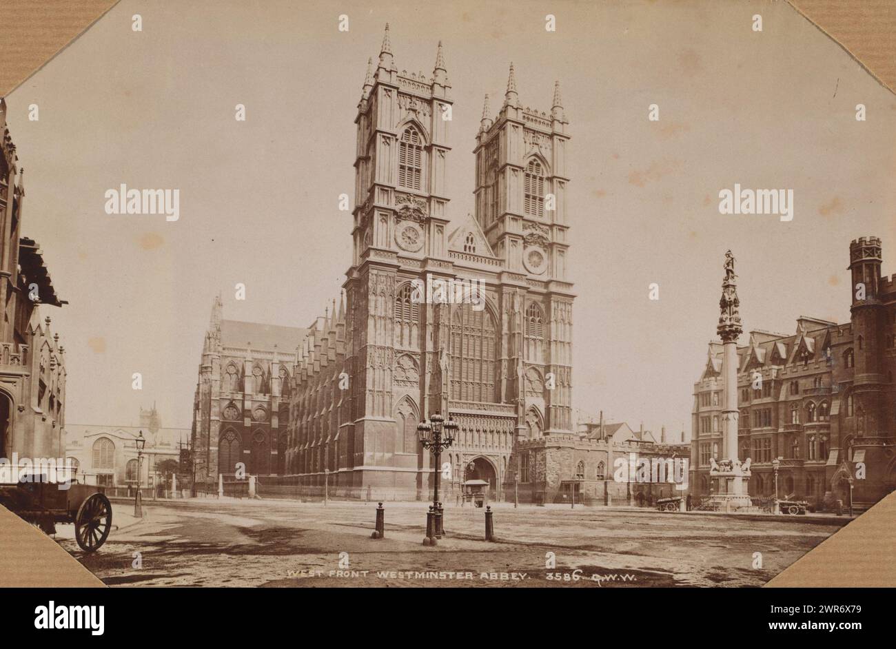 London. Westminster Abbey, anonym, 1850 - 1900, fotografische Unterstützung, Albumenabdruck, Höhe 130 mm x Breite 180 mm, Höhe 300 mm x Breite 250 mm, Foto Stockfoto