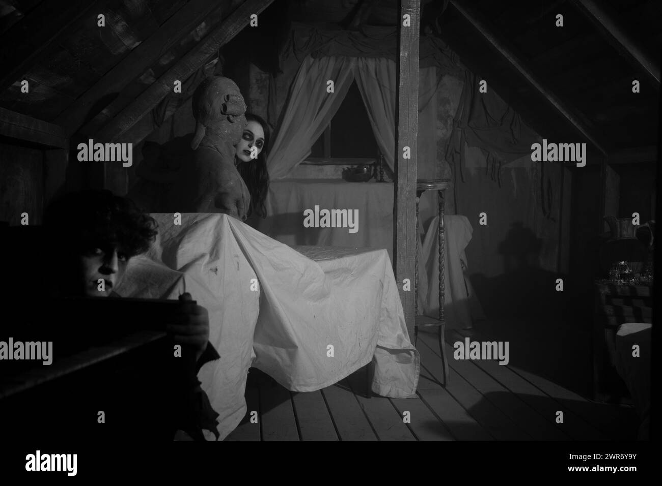 10/19 Alton Towers, Scarefest. Stockfoto