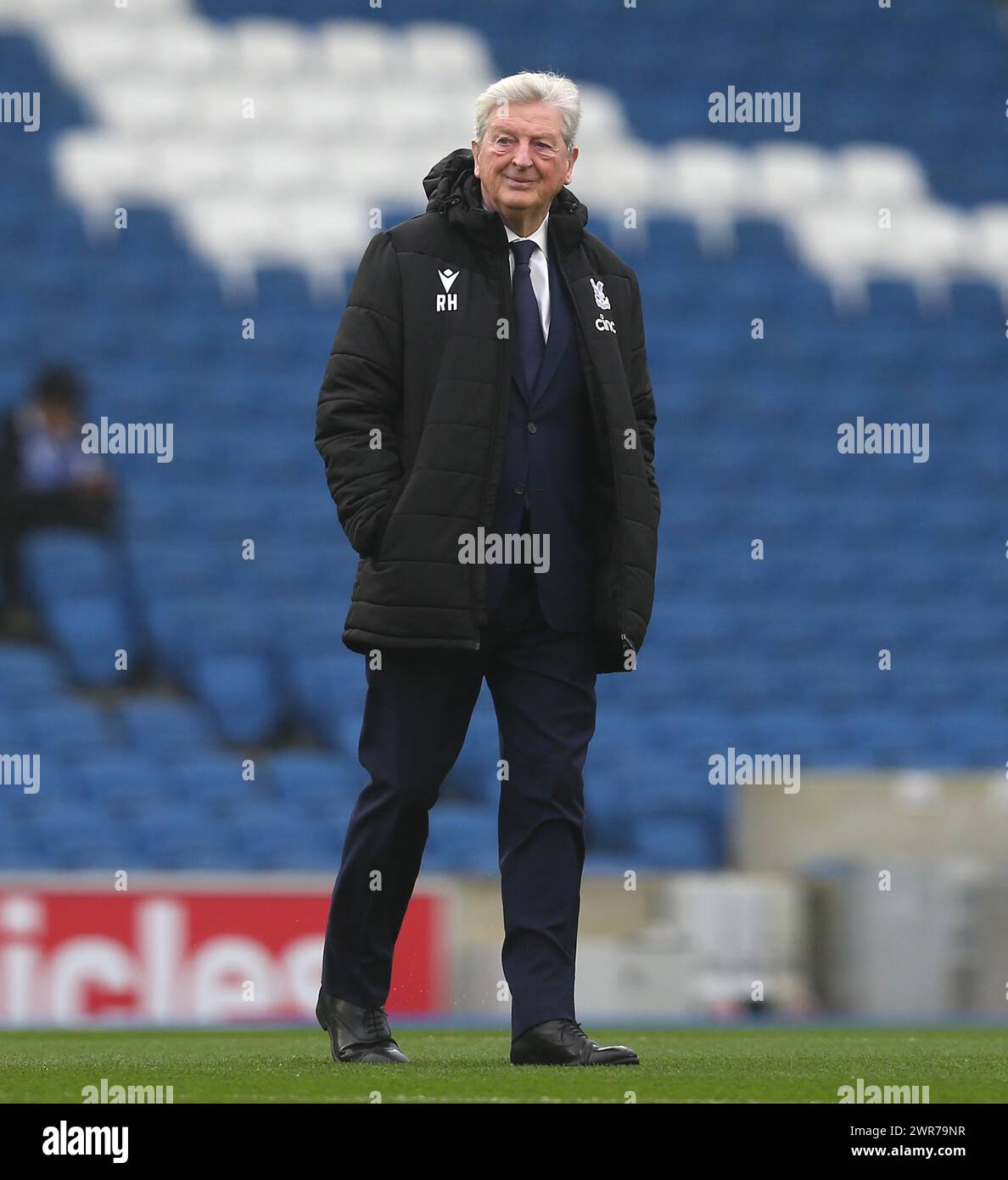 Roy Hodgson Manager von Crystal Palace. - Brighton & Hove Albion V Crystal Palace, Premier League, American Express Community Stadium, Brighton, UK - 3. Februar 2024. Nur redaktionelle Verwendung – es gelten Einschränkungen für DataCo. Stockfoto