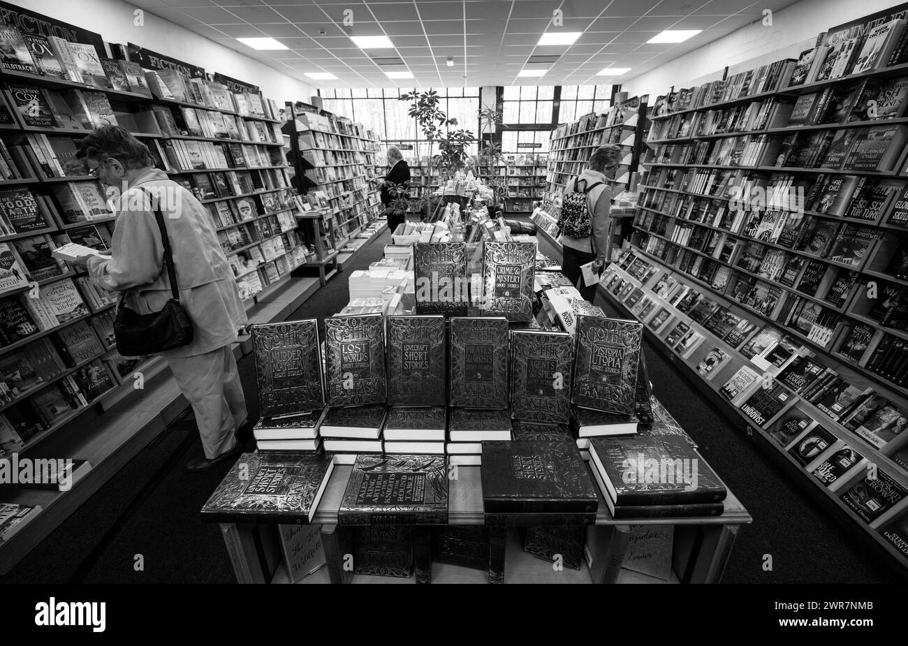 24/04/18 High Peak Bookstore, Buxton, Derbyshire, UK> Stockfoto