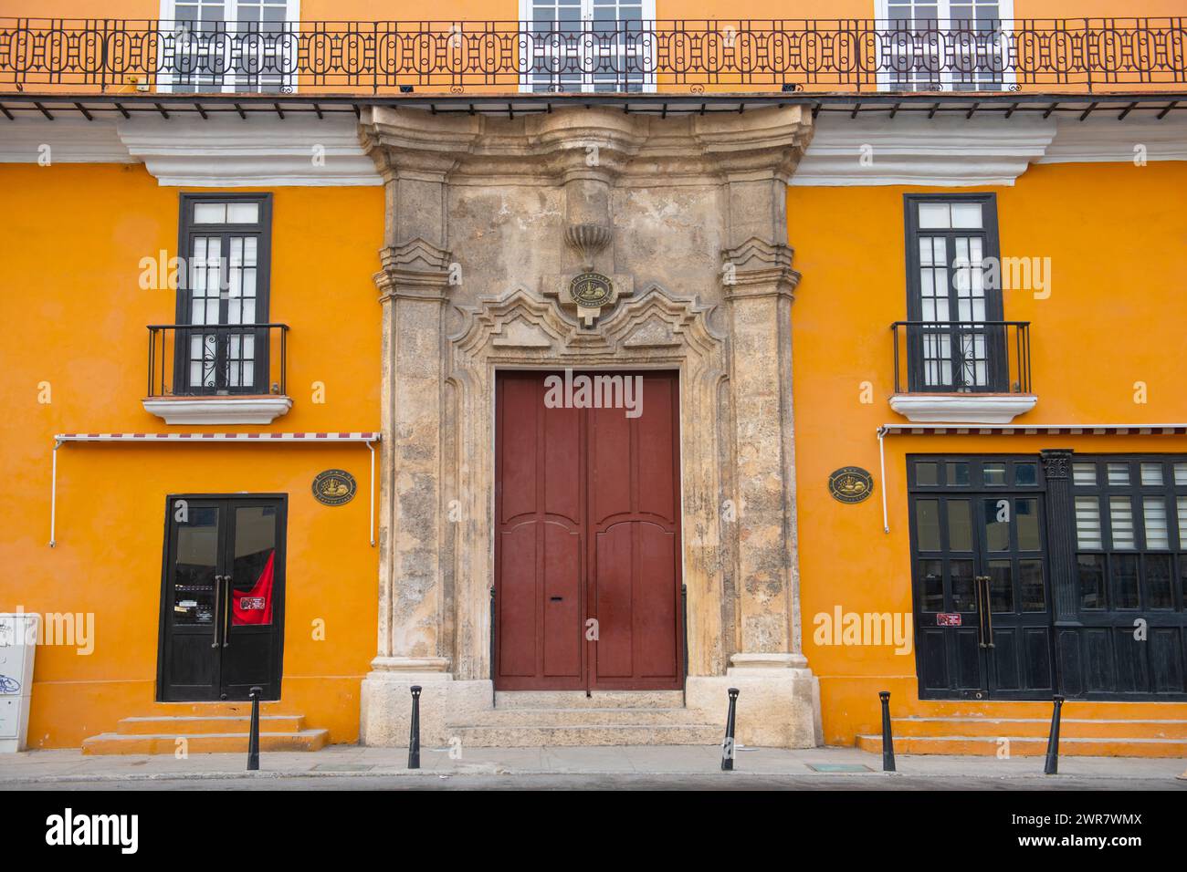 Havana Club Rum Museum (Museo del Ron Havana Club) in der Calle de San Pedro Street in der Calle Sol Street in Old Havanna, Kuba. Das alte Havanna ist ein Weltheritag Stockfoto